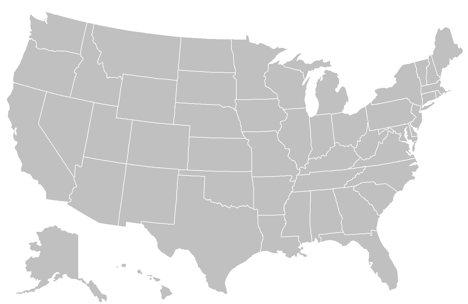 United States map